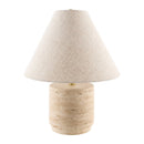 Contract furniture - Travertine Base Accent Table Lamp - www.oroatrade.com