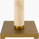 Contract furniture - Beige Marble Accent Floor Lamp - www.oroatrade.com
