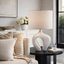 Hospitality furniture - White Abstract Sculpture Table Lamp - www.oroatrade.com
