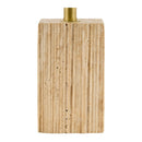 Hospitality furniture - Brown Travertine Accent Table Lamp - www.oroatrade.com