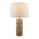 Hospitality furniture - Reeded Travertine Accent Table Lamp - www.oroatrade.com