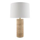 Hospitality furniture - Reeded Travertine Accent Table Lamp - www.oroatrade.com