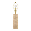 Hospitality furniture - Reeded Travertine Accent Table Lamp - www.oroatrade.com