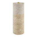 Hospitality furniture - Cylindrical Travertine Accent Table Lamp - www.oroatrade.com