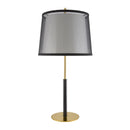 Contract furniture - Black Linen Accent Table Lamp - www.oroatrade.com