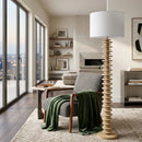 Hospitality furniture - Stacked Circular Base Floor Lamp - www.oroatrade.com
