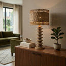 Hospitality furniture - Braided Seagrass Accent Table Lamp - www.oroatrade.com