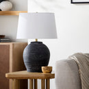 Contract furniture - Black Ceramic Accent Table Lamp - www.oroatrade.com