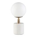 Contract furniture - White Glass Sphere Table Lamp - www.oroatrade.com
