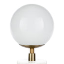 Contract furniture - White Glass Sphere Table Lamp - www.oroatrade.com