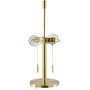 Hospitality furniture - Cream Wood Base Table Lamp - www.oroatrade.com