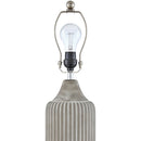Hospitality furniture - Reeded Gray Concrete Table Lamp - www.oroatrade.com