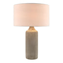 Hospitality furniture - Reeded Gray Concrete Table Lamp - www.oroatrade.com