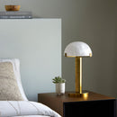 Hospitality furniture - White Stone Dome Table Lamp - www.oroatrade.com