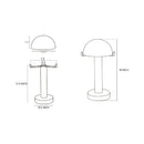 Hospitality furniture - White Stone Dome Table Lamp - www.oroatrade.com