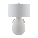 Hospitality furniture - Glazed White Ceramic Table Lamp - www.oroatrade.com