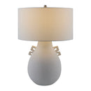 Hospitality furniture - Glazed White Ceramic Table Lamp - www.oroatrade.com