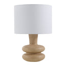 Hospitality furniture - White Drum Linen Table Lamp - www.oroatrade.com
