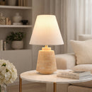 Modern European furniture - White Shade Accent Table Lamps (2) - www.oroatrade.com