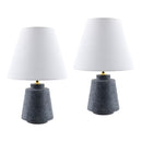 Modern European furniture - White Shade Accent Table Lamps (2) - www.oroatrade.com