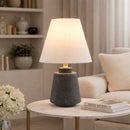 Modern European furniture - White Shade Accent Table Lamps (2) - www.oroatrade.com