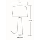Hospitality furniture - Pale Blue Ceramic Table Lamp - www.oroatrade.com