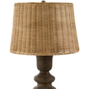 Hospitality furniture - Rattan Brown Base Table Lamp - www.oroatrade.com