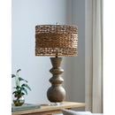 Contract furniture - Braided Shade Accent Table Lamp - www.oroatrade.com