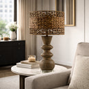 Contract furniture - Braided Shade Accent Table Lamp - www.oroatrade.com