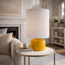 Hospitality furniture - Reeded Linen Accent Table Lamp - www.oroatrade.com
