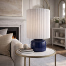 Hospitality furniture - Reeded Linen Accent Table Lamp - www.oroatrade.com