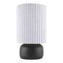 Hospitality furniture - Reeded Linen Accent Table Lamp - www.oroatrade.com
