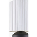 Hospitality furniture - Reeded Linen Accent Table Lamp - www.oroatrade.com