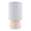 Hospitality furniture - Reeded Linen Accent Table Lamp - www.oroatrade.com
