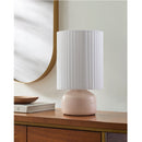 Hospitality furniture - Reeded Linen Accent Table Lamp - www.oroatrade.com