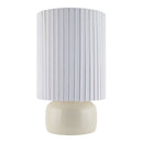Hospitality furniture - Reeded Linen Accent Table Lamp - www.oroatrade.com