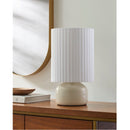 Hospitality furniture - Reeded Linen Accent Table Lamp - www.oroatrade.com