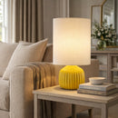 Contract furniture - Fluted Ceramic Accent Table Lamp - www.oroatrade.com