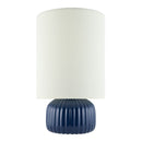 Contract furniture - Fluted Ceramic Accent Table Lamp - www.oroatrade.com