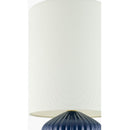 Contract furniture - Fluted Ceramic Accent Table Lamp - www.oroatrade.com