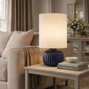 Contract furniture - Fluted Ceramic Accent Table Lamp - www.oroatrade.com