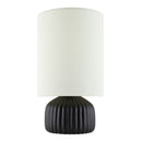 Contract furniture - Fluted Ceramic Accent Table Lamp - www.oroatrade.com