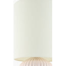 Contract furniture - Fluted Ceramic Accent Table Lamp - www.oroatrade.com