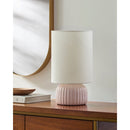 Contract furniture - Fluted Ceramic Accent Table Lamp - www.oroatrade.com
