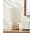 Contract furniture - Fluted Ceramic Accent Table Lamp - www.oroatrade.com