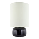 Contract furniture - Fluted Ceramic Accent Table Lamp - www.oroatrade.com