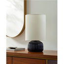 Contract furniture - Fluted Ceramic Accent Table Lamp - www.oroatrade.com