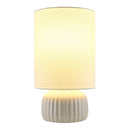 Contract furniture - Fluted Ceramic Accent Table Lamp - www.oroatrade.com