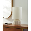 Contract furniture - Fluted Ceramic Accent Table Lamp - www.oroatrade.com