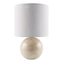 Hospitality furniture - White Ceramic Sphere Table Lamp - www.oroatrade.com